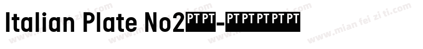 Italian Plate No2常规字体转换